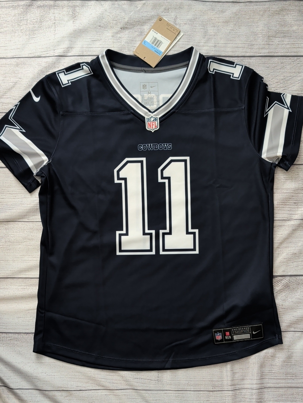 Nike Youth Cowboys Football Jersey #11 Navy and White